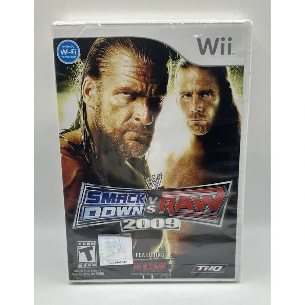 New Sealed WWE Smackdown Vs. Raw 2009 for Nintendo Wii Complete